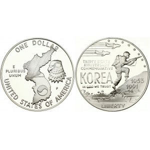 USA 1 Dollar 1991 P Korean War