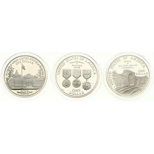USA 1 Dollar 1994 Commemorative issue SET Lot of 3 Coins