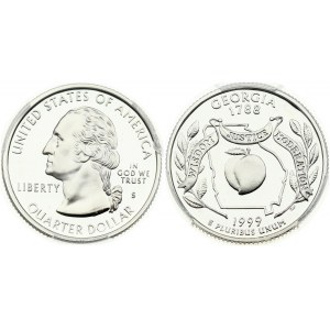 USA 1/4 Dollar 1999 S 'Washington Quarter' Georgia PCGS PR 69 DCAM