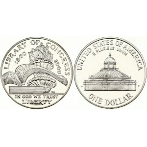 USA 1 Dollar 2000 P Library of Congress