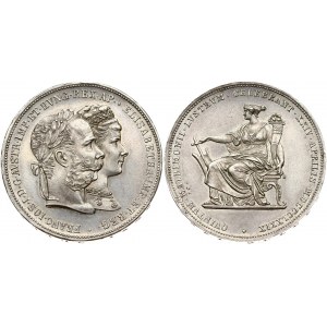 Austria 2 Gulden 1879 Silver Wedding