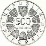 Austria 500 Schilling 1983 Centennial - Vienna City Hall