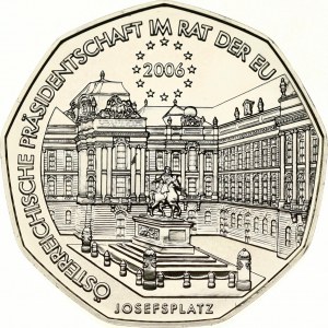 Austria 5 Euro 2006 Austrian European Union Presidency