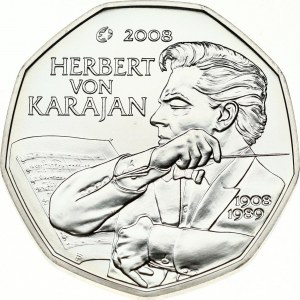 Austria 5 Euro 2008 100th Anniversary of Herbert von Karajan
