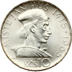 Czechoslovakia 10 Korun 1965 550 Years since the Death of Jan Hus