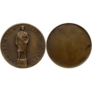 Czechoslovakia Medal Hradec Kralove (20th century) 100 Lenin