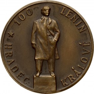 Czechoslovakia Medal Hradec Kralove (20th century) 100 Lenin