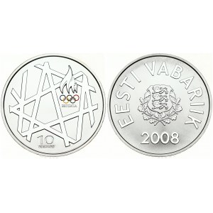Estonia 10 Krooni 2008 Summer Olympics in Beijing