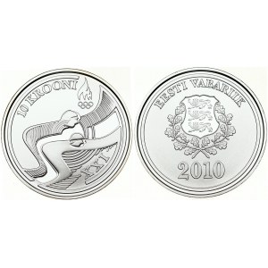 Estonia 10 Krooni 2010 XXI Olympic Winter Games