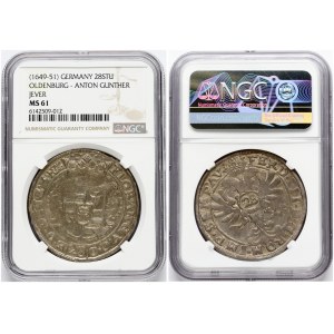 Oldenburg 28 Stuber ND Jever NGC MS 61 ONLY 3 COINS IN HIGHER GRADE