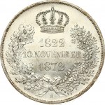 Saxony 2 Taler 1872 B Golden Wedding