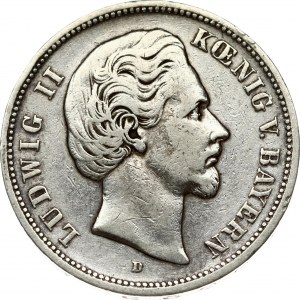 Bavaria 5 Mark 1875 D