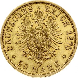 Hamburg 20 Mark 1878 J