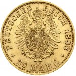 Prussia 20 Mark 1888 A