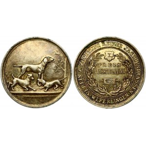 Germany Medal 1898 For Dog Breeding