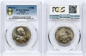 Prussia 2 Mark 1913 A 25 Years of Reign PCGS MS 64