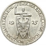 Weimar Republic 3 Reichsmark 1925 A Rhineland