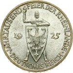 Weimar Republic 3 Reichsmark 1925 F Rheinland