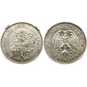 Weimar Republic 5 Reichsmark 1929 A NGC MS 62