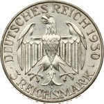 Weimar Republic 3 Reichsmark 1930 F Zeppelin