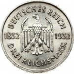 Weimar Republic 3 Reichsmark 1932 F Goethe