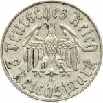 Weimar Republic 2 Reichsmark 1933 D Martin Luther