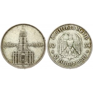 Germany 2 Reichsmark 1934 J