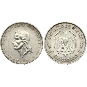 Germany 2 Reichsmark 1934 F Schiller