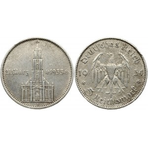 Germany 5 Reichsmark 1934 A Church
