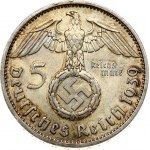 Germany 5 Reichsmark 1939 J Hindenburg