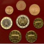 Germany 1 Euro Cent - 2 Euro 2002 SET 50 years popular uprising in the GDR Lot of 8 Coins