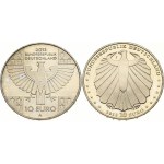 Germany 10 Euro 2013 A Red Cross & 10 Euro 2013 J Grimm's Fairy Tales Lot of 2 Coins