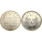 Germany 10 Euro 2014 A Schadow & 10 Euro 2014 D Strauss Lot of 2 Coins