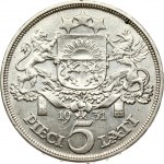 Latvia 5 Lati 1931