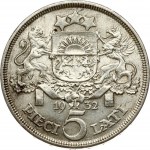 Latvia 5 Lati 1932