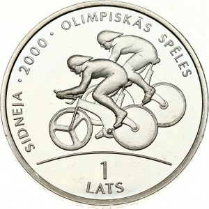 Latvia 1 Lats 1999 Track Cycling