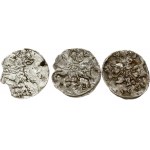 Lithuania Denar 1558 & 1563 Vilnius Lot of 3 Coins
