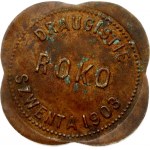 Lithuania - USA Token 5 Cetns ND (1903) Saint Roch’s Mutual Benefit Society