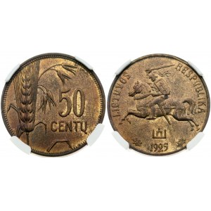 Lithuania 50 Centu 1925 NGC MS 63