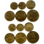 Lithuania 1 Centas - 50 Centų 1925 SET Lot of 6 Coins