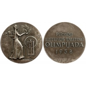 Lithuania Silver Medal 1938 1st Lithuanian National Olimpijada