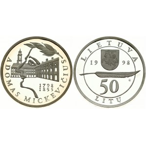 Lithuania 50 Litu 1998 LMK Mickevičius (Mickiewicz)