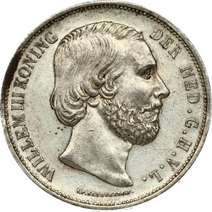 Netherlands 2 1/2 Gulden 1870