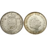 Netherlands 10 Gulden ND (1970) Liberation & 10 Gulden 1973 Anniversary of Reign Lot of 2 Coins