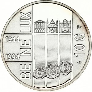 Netherlands 10 Gulden 1994 BE-NE-LUX Treaty