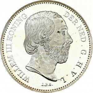 Netherlands 1 Gulden 1867 Willem III Replica