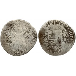 Spanish Netherlands Brabant 1/4 Patagon 1617 Antwerp