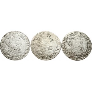 Poland Szostak 1625 Krakow Lot of 3 Coins