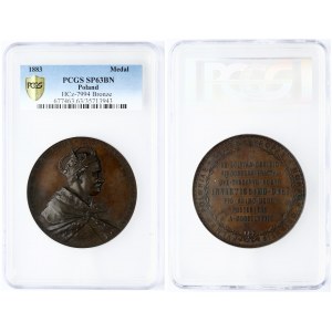 Poland Medal 1883 Battle of Vienna 200 Years PCGS SP63 BN MAX GRADE