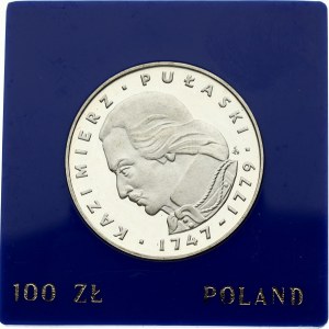 Poland 100 Zlotych 1976 Kazimierz Pulaski